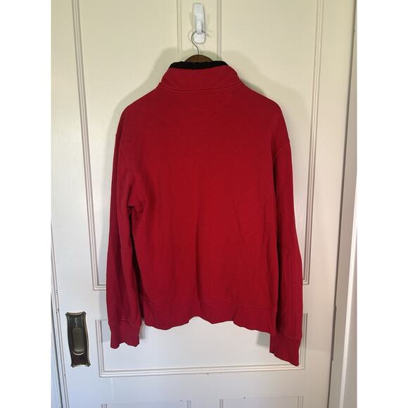 Vintage Polo Ralph Lauren 1/4 Zip Button Pullover Mens Size XL Red Classic - Picture 2 of 7